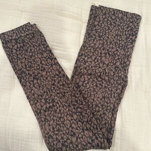 Spanx Taupe Animal Print LG Leggings